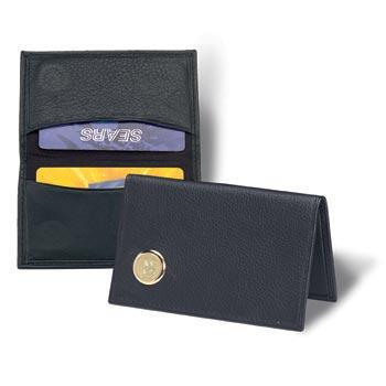 Northwestern Wildcats Mascot Design Gold Medallion Credit Card Wallet