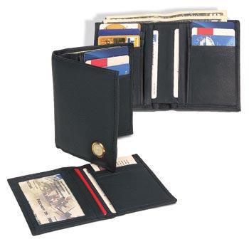 Northwestern Wildcats Mascot Design Gold Medallion Gents Wallet