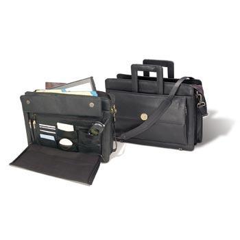 Northwestern Wildcats Mascot Design Gold Medallion Attaché Case