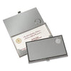 Northwestern Wildcats Mascot Design Silver Medallion Business Card Case