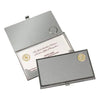 Northwestern University Wildcats Mascot Design Gold Medallion Business Card Case
