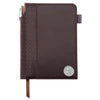 Northwestern Wildcats Mascot Design Silver Medallion Leatherette Cross Journal