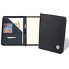 Northwestern Wildcats Mascot Design Silver Medallion Simulated Leather Zippered Portfolio