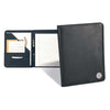 Northwestern Wildcats Mascot Design Silver Medallion Simulated Leather Portfolio