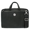Northwestern University Wildcats Mascot Design Silver Medallion Genuine top grain leather Men's Briefcase