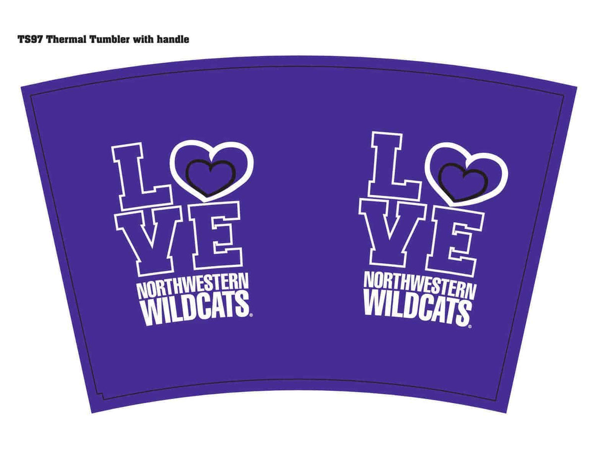 Northwestern Wildcats Love Northwestern Travel Mug