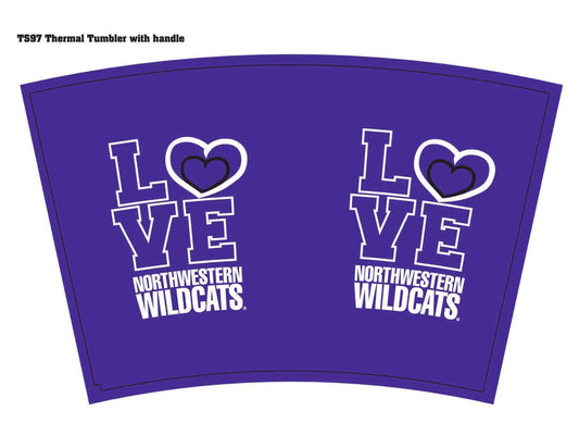 Northwestern Wildcats Love Northwestern Travel Mug