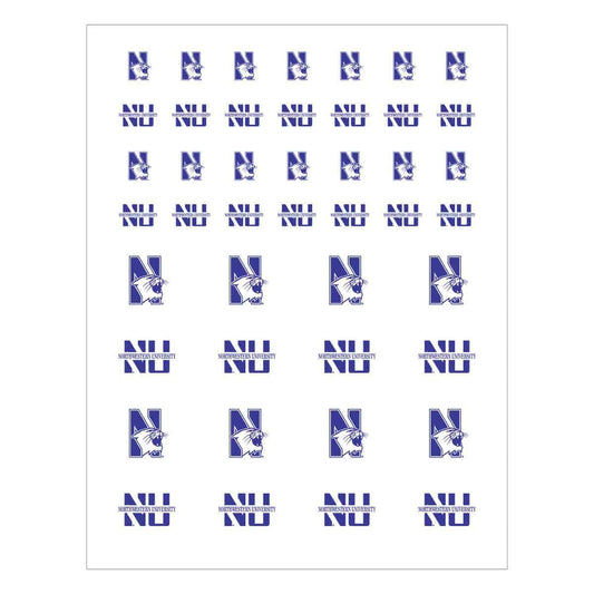 Northwestern University Wildcats Variety of Sizes & Designs Sticker Pack
