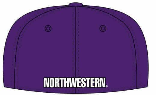 Northwestern Wildcats Purple Fitted Hat with Stylized N Design