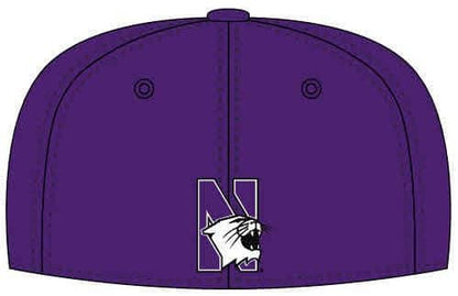 Northwestern Wildcats Purple Fitted Hat with Arched Northwestern Design