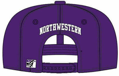Northwestern Wildcats Purple Snapback Hat with N-cat Design