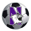 Northwestern Wildcats Outside Application Decal with N-cat on a Full Color Soccer Ball Image  6" x 6"