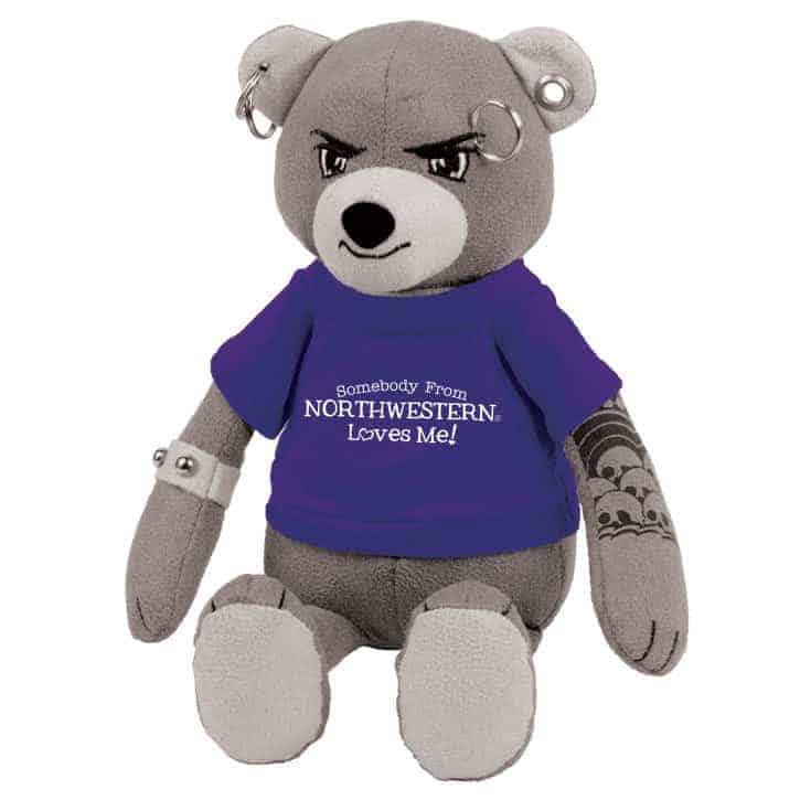 Northwestern Wildcats The Unbearable Studz Wearing Purple "Somebody From Northwestern Loves Me" Tee Shirt