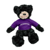 Northwestern Wildcats Black Dexter Wearing Purple "Northwestern" Tee Shirt