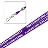 Northwestern Wildcats 5/8" Purple Lanyard with Printed White "Northwestern University"