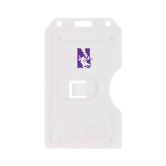 Northwestern Wildcats Side Slide Clear I.D. Holder with Purple N-CAT Print