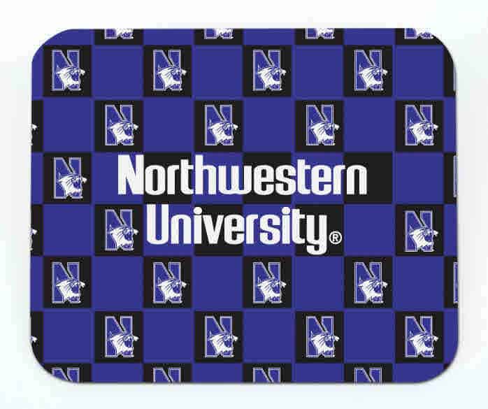 Northwestern Wildcats ColorMax Mouse Pad with Chercker Design