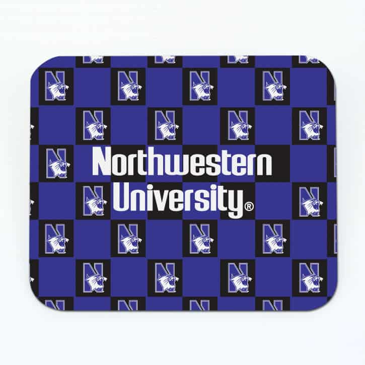 Northwestern Wildcats ColorMax Mouse Pad with Checker Design