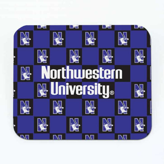Northwestern Wildcats ColorMax Mouse Pad with Checker Design
