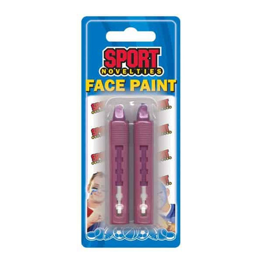 Two Purple Stick Face Paint Crayons
