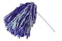 Purple/White Pom Poms