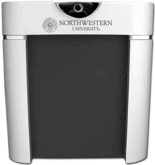 Northwestern Wildcats Laser Engraved Two Tone Note Pad w/Pen & Seal Design