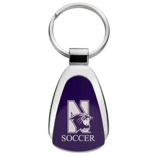 Northwestern Hockey Keychain