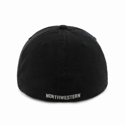 Northwestern Wildcats 47 Brand Black Fitted Franchise Hat