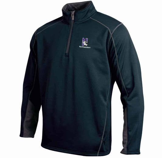 Northwestern University Wildcats Under Armour Adult Black Armour Fleece 1/4 Zip
