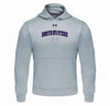 Northwestern University Wildcats Under Armour Silver Fleece Hood with Printed Arched Northwestern Design