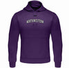 Northwestern University Wildcats Under Armour Purple Fleece Hood with Printed Arched Northwestern Design