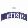 Northwestern University Wildcats Under Armour® Youth Tech White Short-Sleeve Tee Shirt with Printed Arched Northwestern Design
