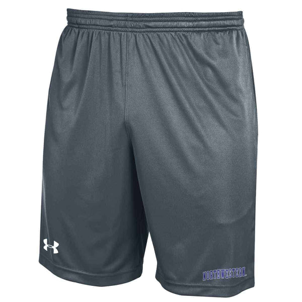 Northwestern University Wildcats Under Armour Carbon Micro Shorts with Printed Arched Northwestern Design