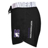 Northwestern University Wildcats Under Armour Ladies Black Play Up Short