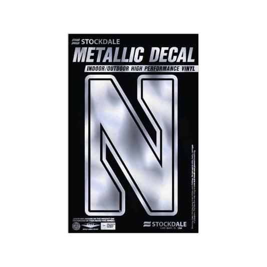 Northwestern University Wildcats Metallic Window Decals 2" x 3" with Stylized N Design