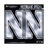 Northwestern University Wildcats Metallic Window Decals 2.75" x 4.25" with Stylized N Design