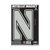Northwestern Wildcats Indoor/Outdoor Flexible Metallic Magnet with Stylized N Design 2.5"X4"