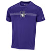 Northwestern University Wildcats Men's Purple Short Sleeve Impact Tee Shirt with Seam to Seam Design