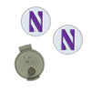 Northwestern University Wildcats Hat Clip & Ball Markers with Stylized N Design-2