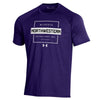Northwestern University Wildcats Men’s Under Armour Purple Tech Novelty Short Sleeve Tee