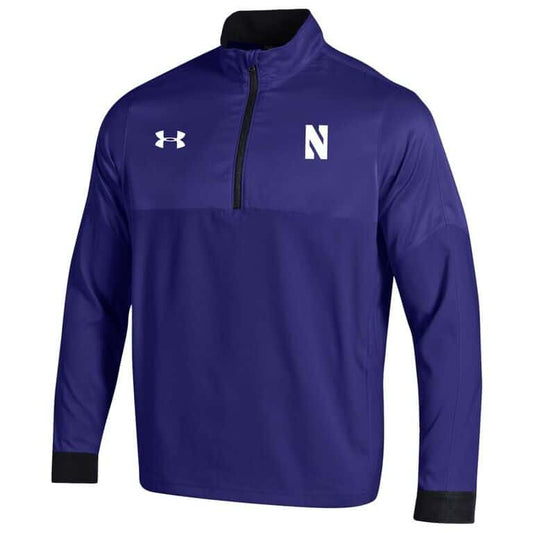Northwestern University Wildcats Men’s Sideline Under Armour Mastermind Purple Woven 1/4 Zip