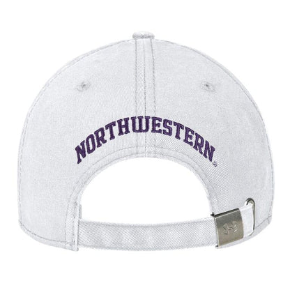 Northwestern University Wildcats Under Armour Adjustable White Hat with Stylized Northwestern N Design