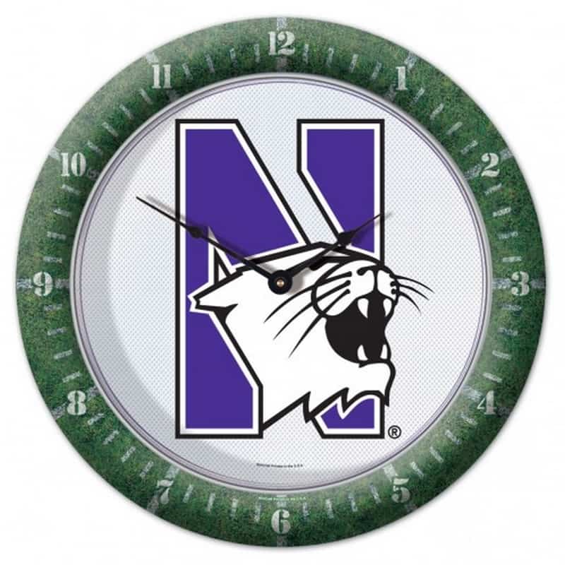 Northwestern Wildcats Full Color Game Clock with N-Cat Design