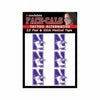 Northwestern Wildcats Peel & Stick Face Cals with N-Cat Design Pack of 6