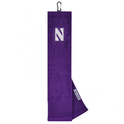 Northwestern Wildcats Face/Club® Embroidered Towel with Stylized N Logo