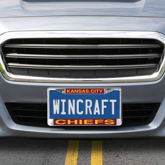 Northwestern University Wildcats Chrome License Plate Frame with Laser Cut Acrylic Purple EST 1851 Northwestern University Insert