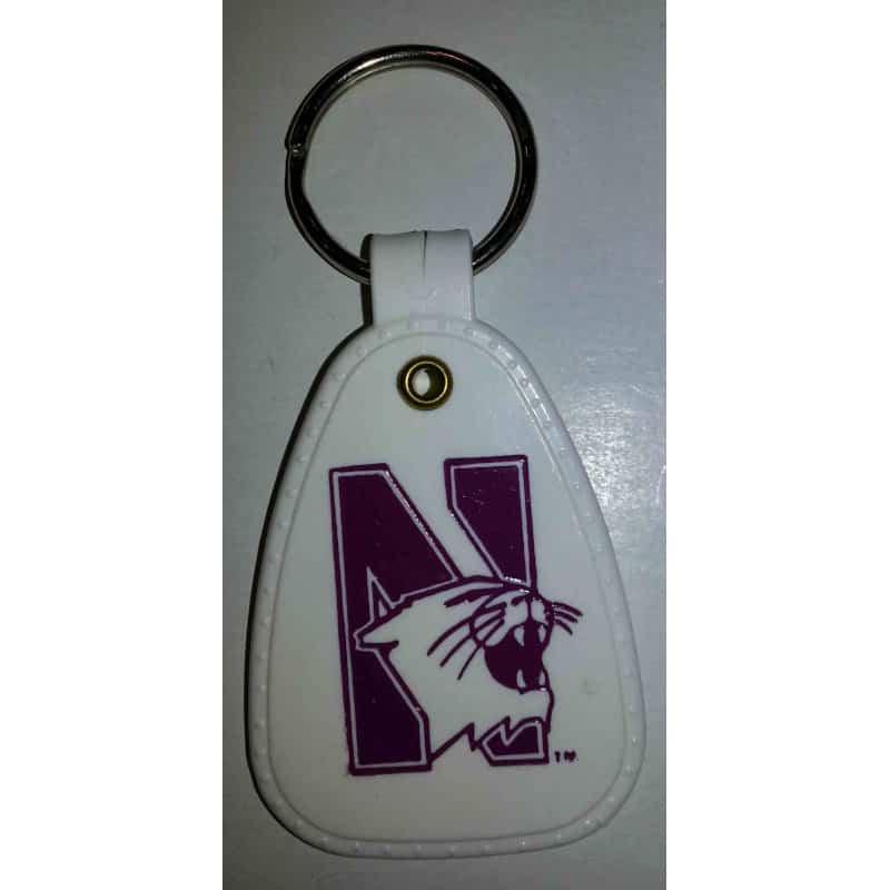 Northwestern Wildcats Plastic Key Chain with 