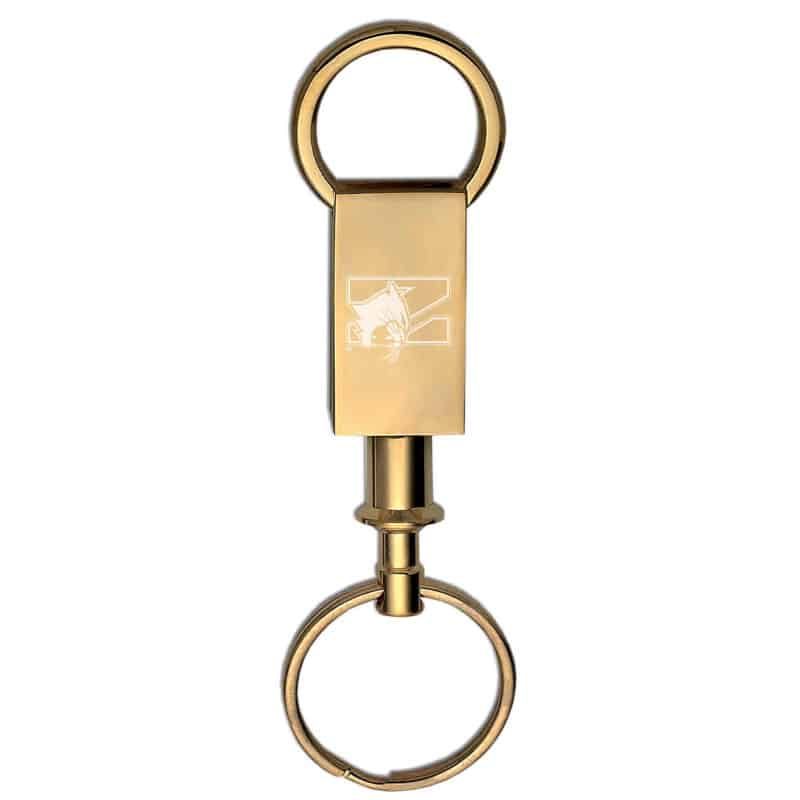 Personalized Gold Valet Key Ring