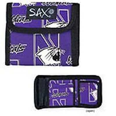 Northwestern University Wildcats Purple Genuine Leather I.D. Holder Keychain