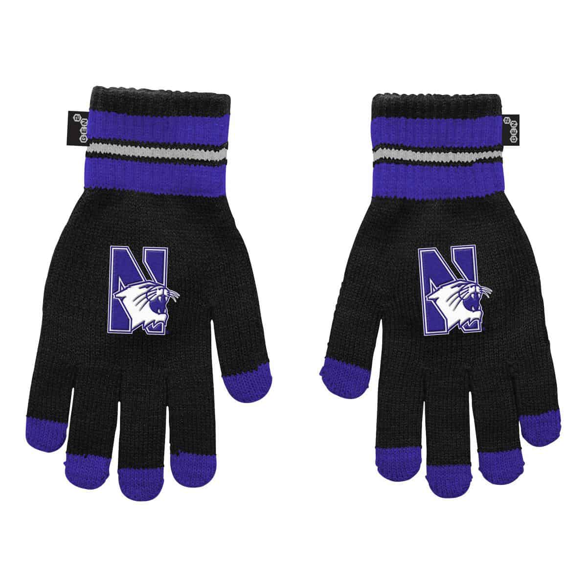 Northwestern Wildcats Black Gloves